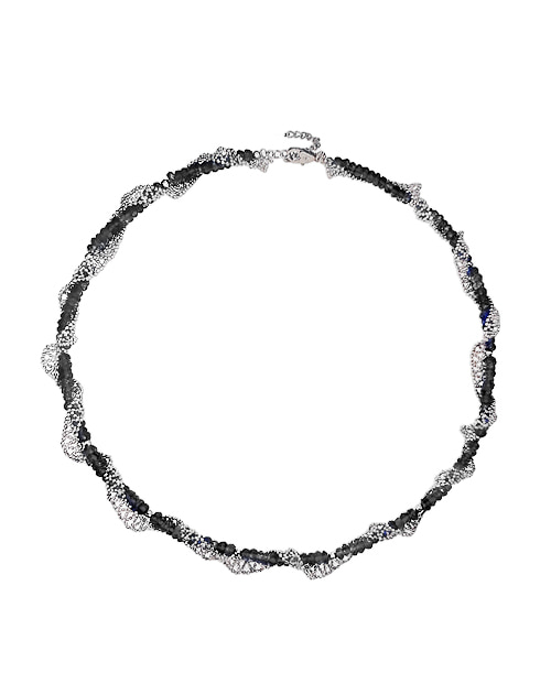 L.laforet  Silver Twisted Necklace